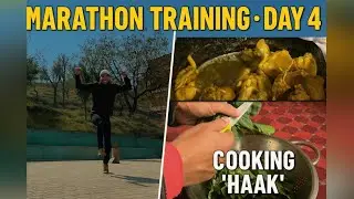 Marathon Training Day 4 | Cooking Kashmiri Haak & Chicken After a Strong Run