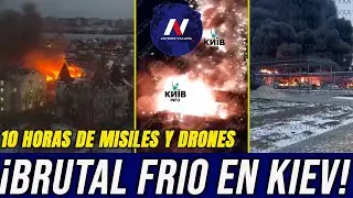 ¡Brutal frío en Kiev! Ataque masivo deja sin calefacción a millones. Diez horas de misiles y drones.