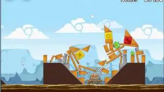 Angry Birds Chrome Dimension 4-1 3 Stars Walkthrough