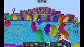 minecraft 100 игроков, но это fall guys