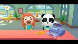 Little Panda Restaurant Cartoon Game  !!! Baby Bus Cartoon !!!--------Part 1 