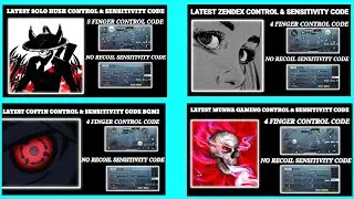 🔥 LATEST BIG YOUTUBER BGMI CONTROL CODE AND SENSITIVITY CODE,SOLO RUSH, ZENDEX, COFFIN, MUNNA GAMING