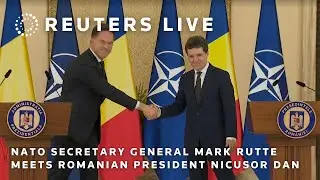 LIVE: NATO Secretary General Mark Rutte meets Romanian President Nicusor Dan