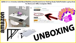 QARA  Solid Wood Wall Mounted  Folding Study Table Unboxing |#indianvelociraptor #INDIANVELOCIRAPTOR