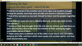 Acts--The Birth of the Church: Lesson 3 - Complete Commitment