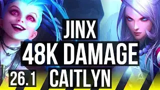 JINX & Rell vs CAITLYN & Karma (ADC) | Good KDA: 16/1/7, 48K damage | EUW Master | 26.1