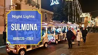 Вечерняя Сульмона в праздничной атмосфере 🇮🇹 v.129