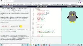 Tutorial 40 - Attatching fallback value to css variable - free code camp (Explained)