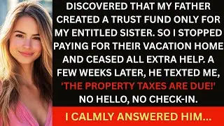 Dad Made a Trust Fund Only for My Entitled Sister&mdash;So I Stopped Paying for Their Vacation Home