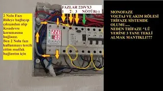 VOLTAJ VE AKIM  KESME  RÖLESİ ( REGÜLATÖR DEĞİLDİR)
