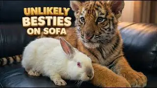 🐱🦁 Does He Think He's a Cat? The Hilarious Daily Life of a Social Tiger Cub