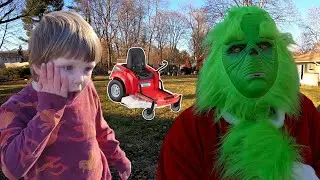 The Grinch Broke my Lawnmower !!!!! He's trying to ruin Christmas!
