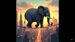 Fearless Elephant and a Mouse 
