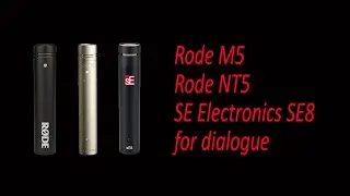 Comparing 3 budget small diaphragm condenser microphones, for recording dialogue