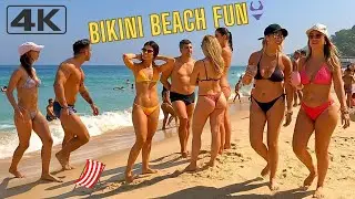 🌴 Beautiful Bikini Girls Beach Walk &ndash; Izola Beach, Slovenia 🇸🇮 ☀️👙🏖️