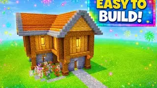 Minecraft easy & simple medieval style starter base. Minecraft building tutorial.Easy & simple 🏠🏠🏠.