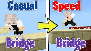 hive skywars but i change bridging method every game | hive skywars challenge | FalsePacking14