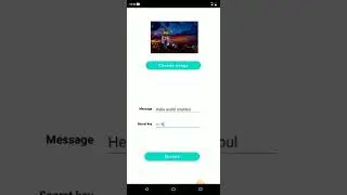 Android application to hide text inside image