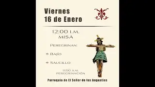 PEREGRINACION MAÑANA 16/01/2026  FERIA NACIONAL RINCON DE ROMOS AGS MX