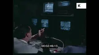 TV Producers, Control Room, Monitors, 60s USA, HD