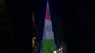 #🇮🇳Celebrate India&rsquo;s79th Independence Day 2025 on August 15🇮🇳 indian flag on burj khalifa dubai