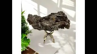 NATURAL CALCITE CRYSTAL FORMATION ON STAND