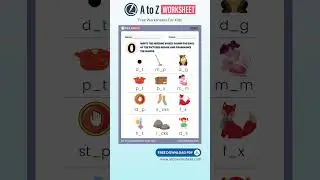 Alphabet Fill in Worksheet PDF | Printable for Home & School