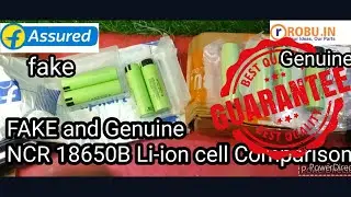 NCR18650B PANASONIC Li-ion cell fake and genuine comparison