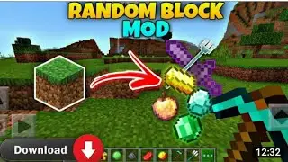 Random Block Mod In Minecraft pe | Randomloot drop mod | Gaming Update