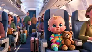 Airplane Ride Beside Baby | Fun Nursery Rhyme Song for Kids