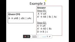 Compiler Construction Week#7 Left Factoring