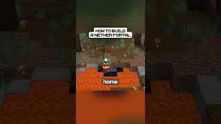 How to build a nether portal in a lava pool