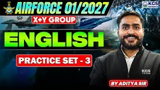 Airoforce 01/2027 X+Y Group | English Practice Set-03 | Most Repeated Questions | By Aditya Sir