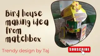 Matchbox House for 🕊️🕊️🕊️ birds | matchbox making idea for birds #diy @tajsharmamaur
