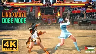 Tekken 8 Ling Xiaoyu vs REINA ULTRA HARD Match 4k Ghost Mode Active