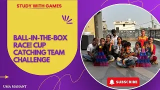 Ball-in-the-Box Race! Cup Catching Team Challenge | Bachoo Ke liye Game