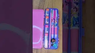 Fill Pencil box with amazing Stationery items #pencilbox #stationeryhaul #shorts