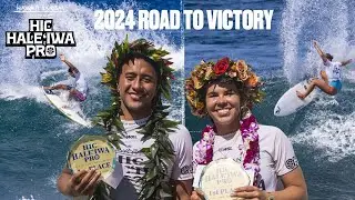 Road to Victory: Relive Josh Moniz and Zoe McDougall's 2024 HTA HIC Haleʻiwa Pro wins
