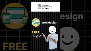 Web development FREE certificate by Government of India #certification #course #coding  #btech