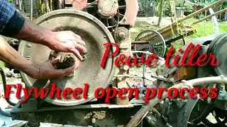 How to open Power tiller flywheel