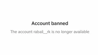 Rabail rk tiktok got banned  🤦🏻&zwj;♀️ 721k followers😒