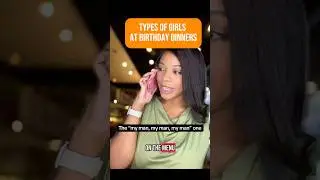 Types of Girls at Birthday Dinners 😂 #skits #shorts