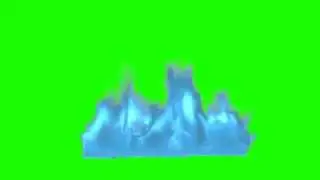 Gas flame in green screen free stock footage