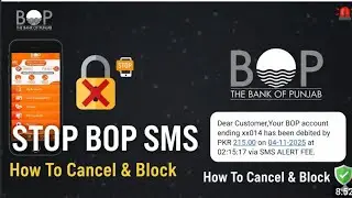 Stop BOP SMS Alert Service & Save Money! How to Cancel BOP SMS Charges|stop SMS Alert fee Bop|taxes 