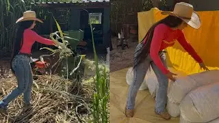 Na lida com a família!