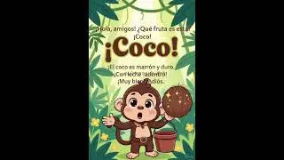 🥥 Coco Divertido | Aprende Frutas en Espa&ntilde;ol con el Mono #cuentosinfantiles