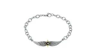 Michael Anthony Jewelry 2Tone Nativity Stone Wing Bracel...