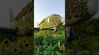 😱Emirates flight at miracle garden&hearts;