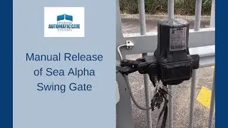 Manual Release of Sea Alpha Swing Gate Operator/Motor/Opener