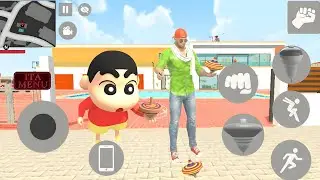 Jack And Shinchan Are Spinning Tops ☺️ in Indian Theft Auto Simulator | New Update 🤩💥